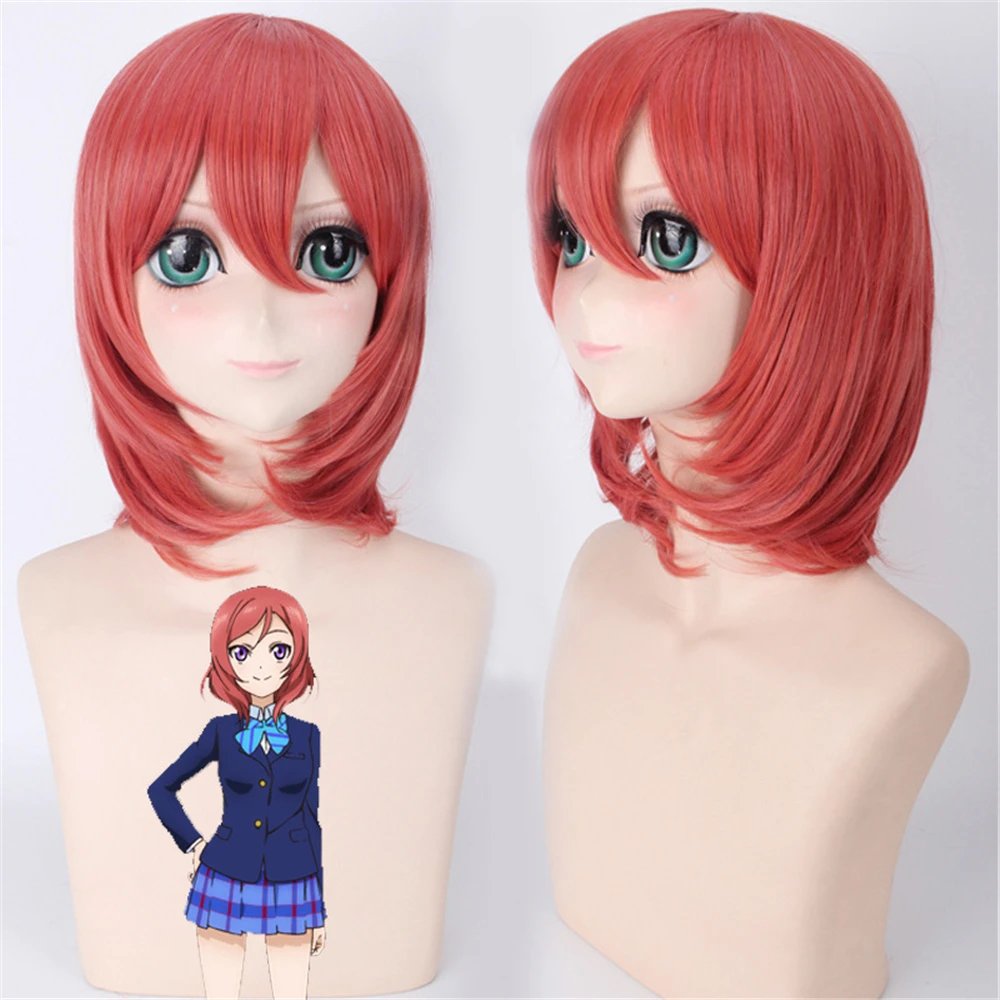

Love Live Watermelon Red Convergence Anime Wig costume halloween anime unisex cosplay