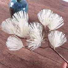 1 pcsArtificial ципресс лист сосновая ветка домашняя комната вечерние имитация зеленого растения шкаф балкон садовое украшение поддельные сосны потребности