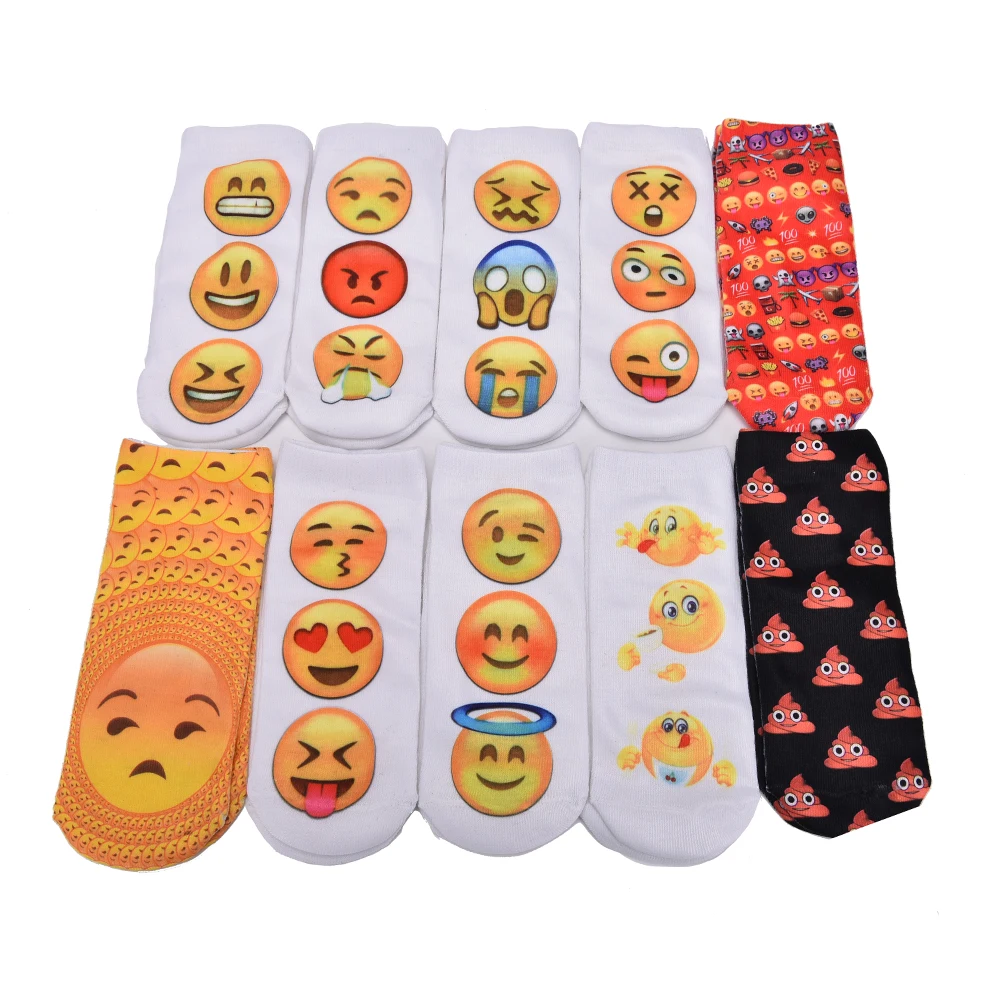 socks with smiley face on ankle