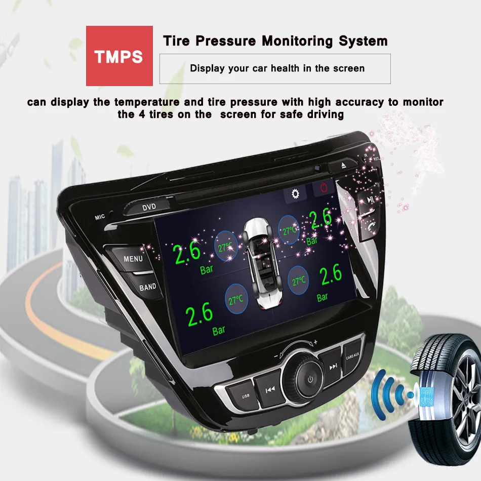 Perfect 8 inch Octa Core 4GB RAM Android 9.0 Car DVD For Hyundai Elantra Avante 2014 2015 with WIFI 4G GPS car PC radio stereo Head unit 5