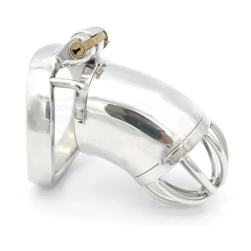 304 Stainless Steel Stealth Lock Male Chastity Device,Penis Rings,Cock Cage,Virginity Belt,BDSM Fetish Sex Toys For Man Gay