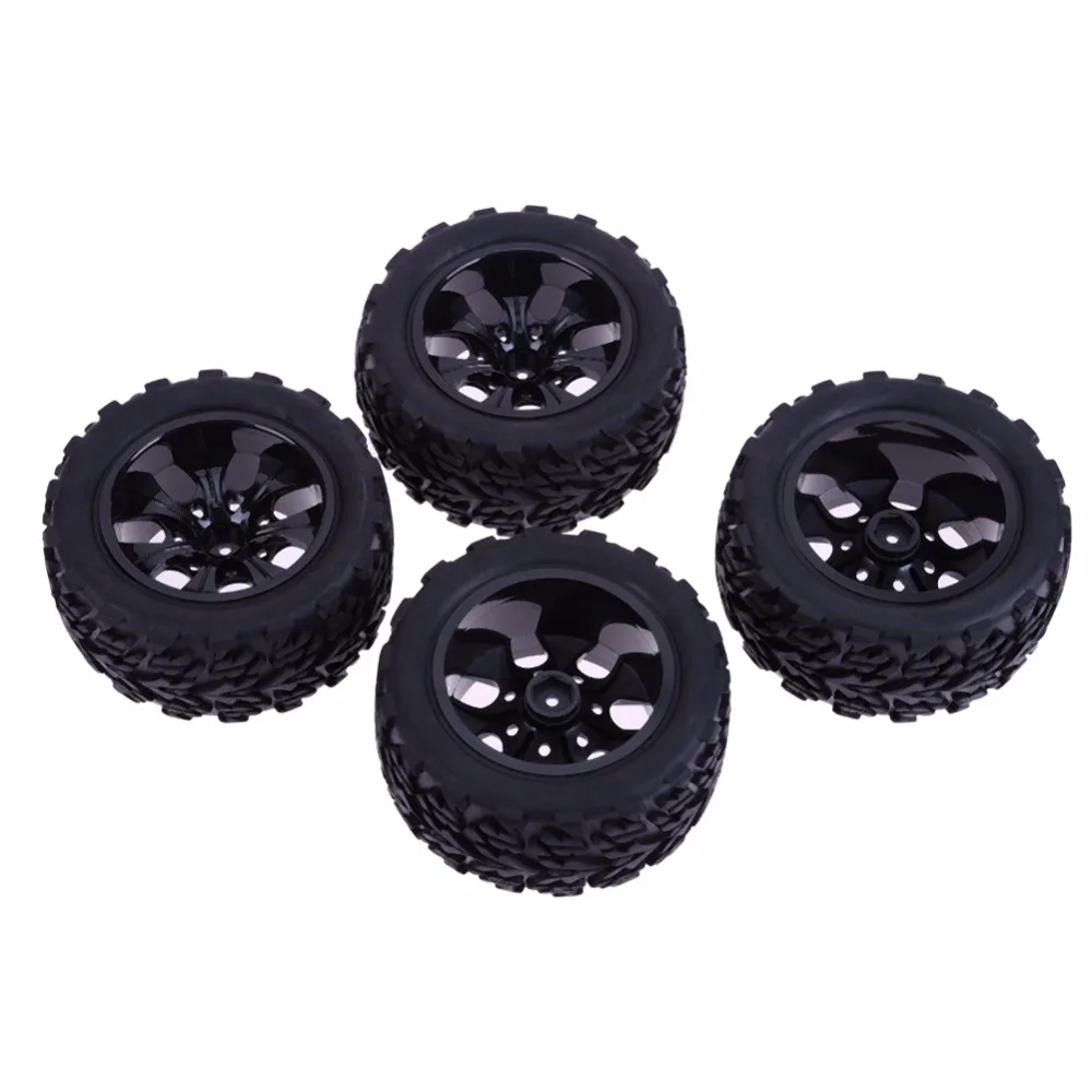 

4pcs Tires RC 1/10 Universal Car Racing Wheel Rim Tires Off-road Bigfoot Tire for HSP Redcat Traxxas Tamiya HPI Car Bike Trial