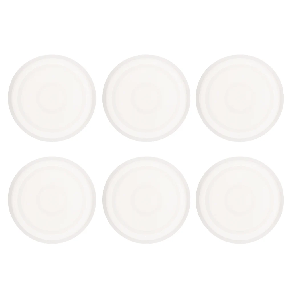 6 Sets Round DIY Silicone Cup Pad Water Cup Mat Holder Silica Gel Ornament Epoxy Resin Craft Molds