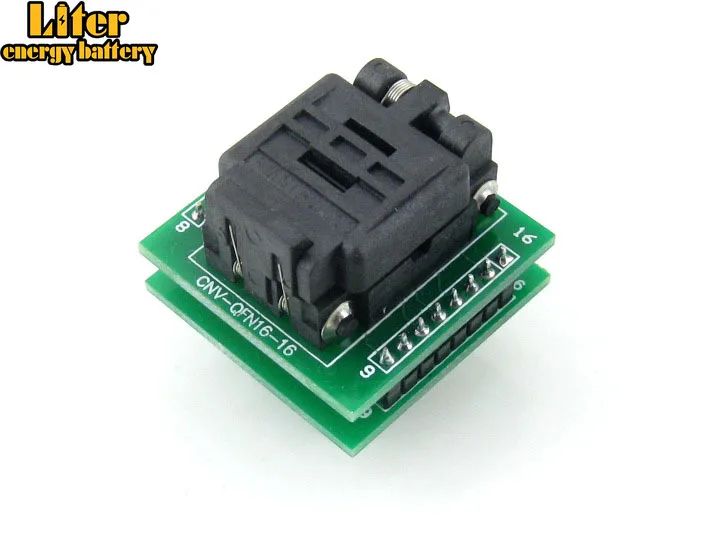 

QFN16 TO DIP16 Socket MLF16 MLP16 Plastronics 16QN50K23030 QFN IC Programming Adapter Test Burn-in Socket 0.5mm Pitch