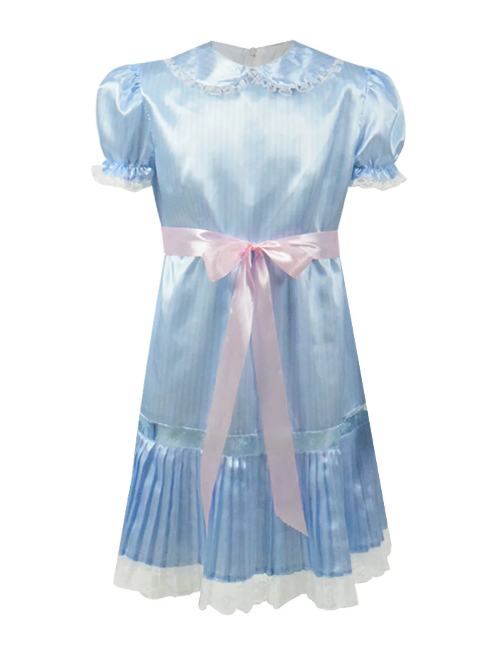 

The Shining Twins Cosplay Costume Blue Dress Women Girl Kids Halloween Horror Cosplay