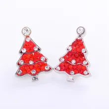 10 шт./партия, Металлическая пуговица для рождественской елки, ювелирные изделия для браслета, женские браслеты, одно направление(подходит 18 мм 20 мм защелка