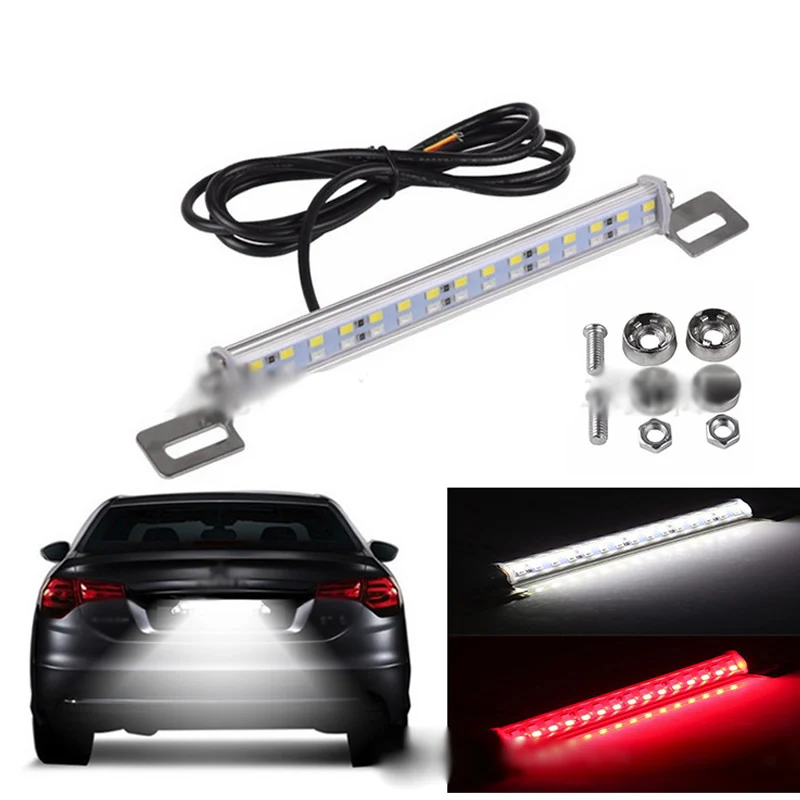 18W LED brake lights 250mm LAMP KIT LICENSE Cold white and red color