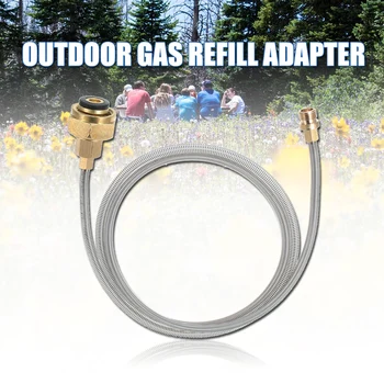 

1PCS Outdoor Gas Refill Adapter Camping Picnic Stove Refilling Gas Cylinders Valve Propane Tank Gas Cylinders Germany standard