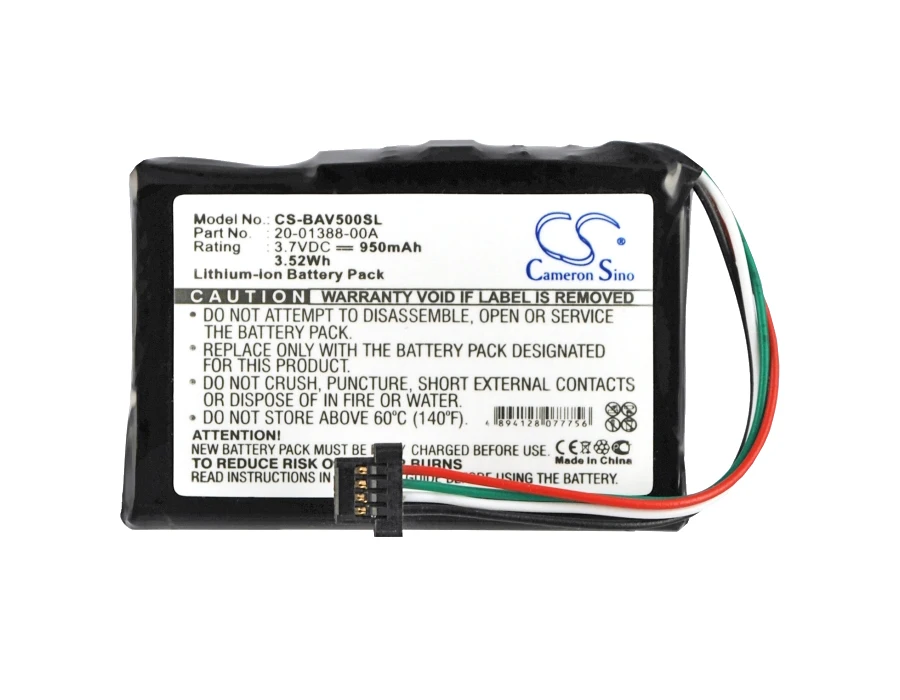 Cameron Sino 950mAh аккумулятор Bushnell 20-01388-00A для Bushnell NAV500