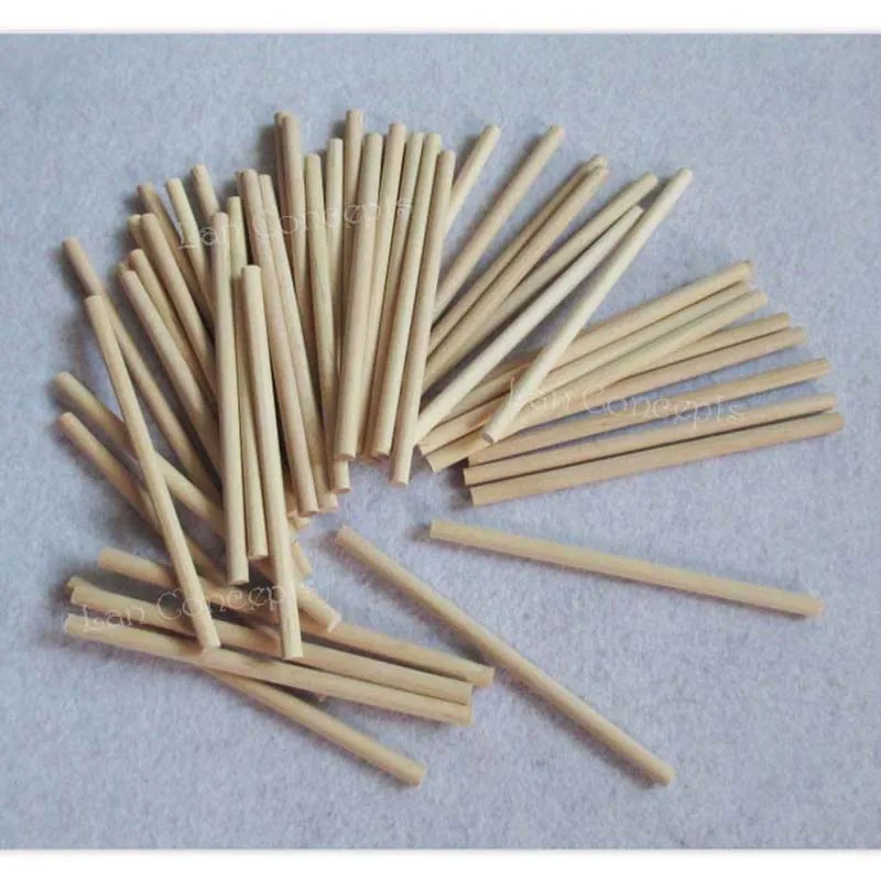 100x5mm Natural Color Round Ice-cream Sticks Popsicle Stick for Kids DIY crafts (1)