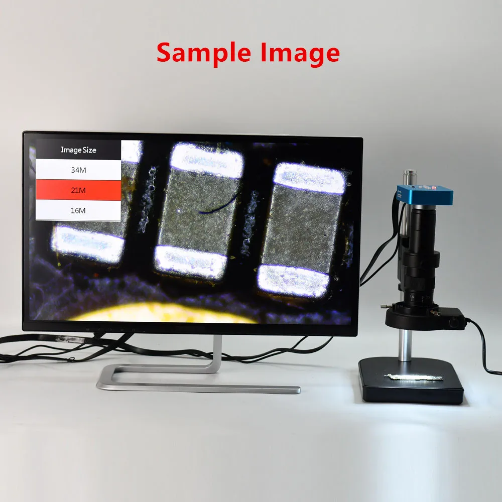 Полный комплект 34MP 2K промышленный паяльный микроскоп камера HDMI USB Выходы 180X C mount
