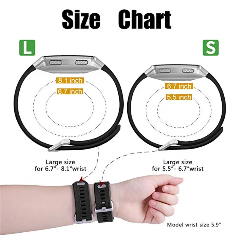 Wristbands for Fitbit  Ionic band silicone Smartwatch  (1)