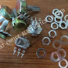 10 шт Высокое качество WH148 B50K линейный потенциометр 15 мм вал с гайками и шайбами Лидер продаж