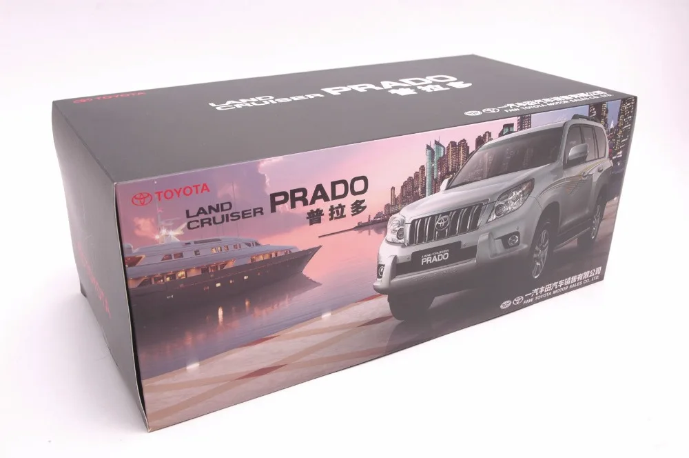 1:18 литая модель для Toyota Land Cruiser Prado 2010 зеленый внедорожник игрушечный автомобиль миниатюрная Коллекция подарков