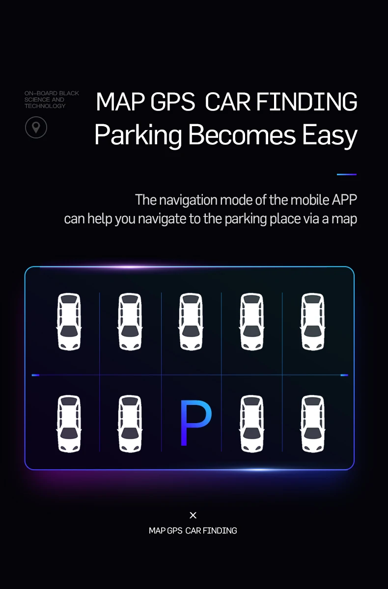 LCAV Автомобильный gps поиск автомобиля парк местоположение трекер с помощью мобильного приложения с аккумулятором монитор напряжения и двойной USB Автомобильное зарядное устройство