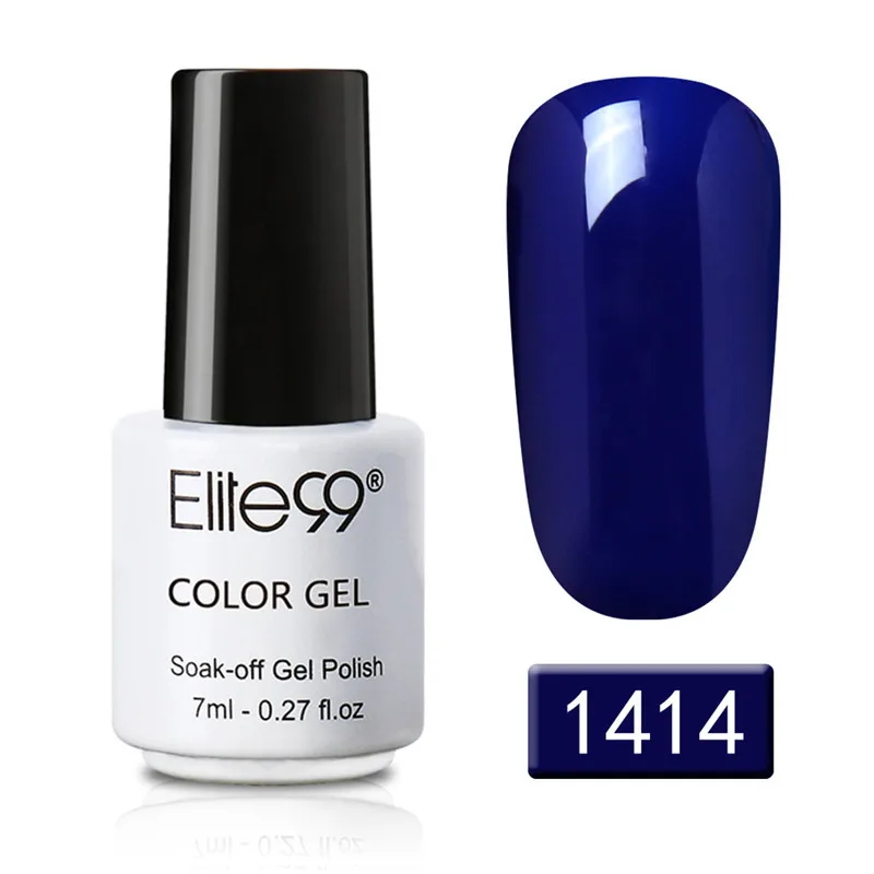 Jual Elite99 7 Ml Pure Color Gel Nail Polish Top Base Coat Perlu Tahan Lama UV LED Gel Pernis Rendam Off gelpolish Nail Lacquer