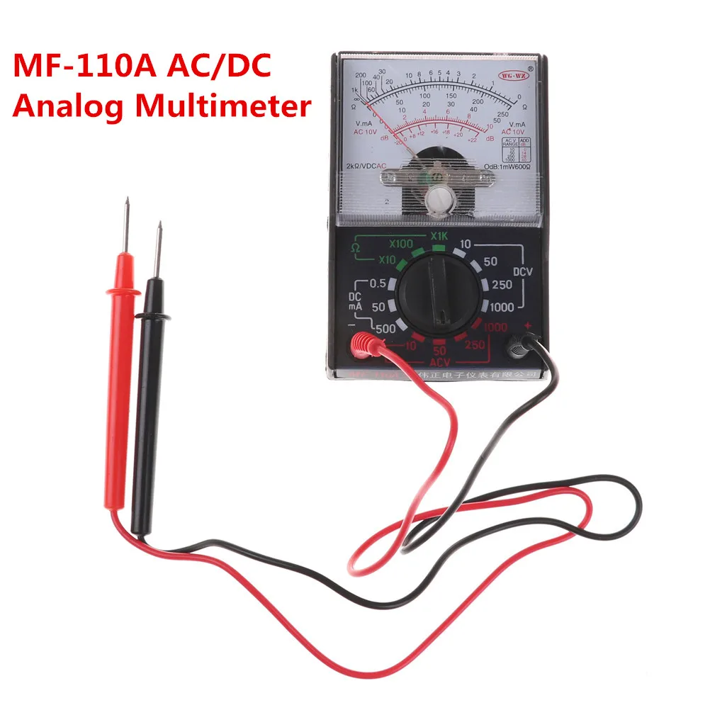 

1PC Pratical Analog Multimeter Tool 250mA Ammeter 1K Resistance Meter DC/AC 1000V Voltmeter