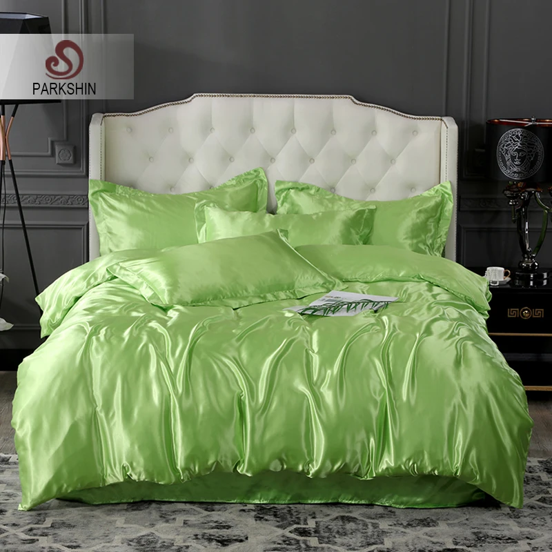 Fitted Sheet and 4 Pillowcases Matching Bedrooms Luxury Satin Black Double Bedding Set Includes Duvet Cover