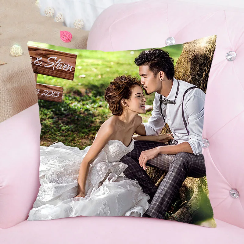 

Creative Wedding Gift DIY Pillow To Map Custom Live Photo Double-Sided Printed Cushion Private Set Personalized Party Gifts