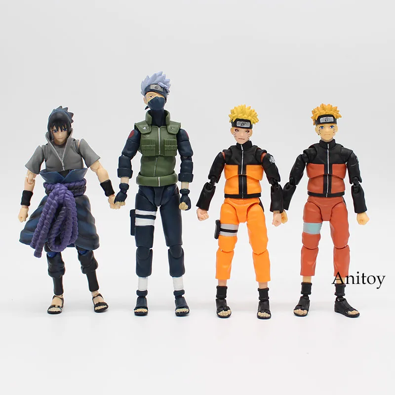 Shf Naruto Shippuden Uzumaki Sasuke Hatake Kakashi Pvc Action Figure 