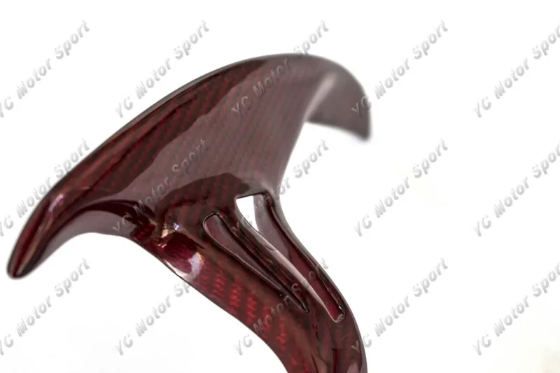 2008-2015 Nissan R35 GTR CBA DBA Lenthened Shift Paddle Red Kevlar Twill Weave Glossy Finish (16)