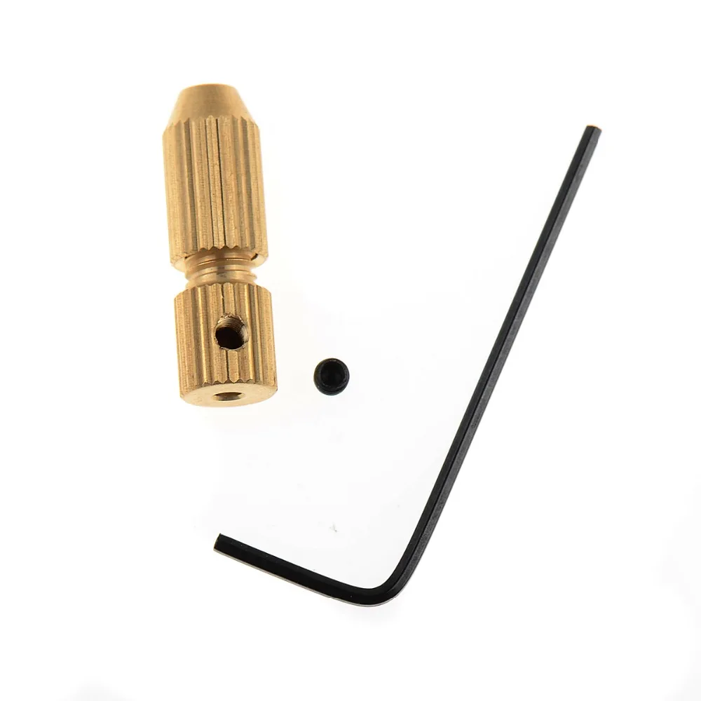 2 2.3 3.17mm Micro Drill Bit Clamp Fixture Brass Electric Motor Shaft
