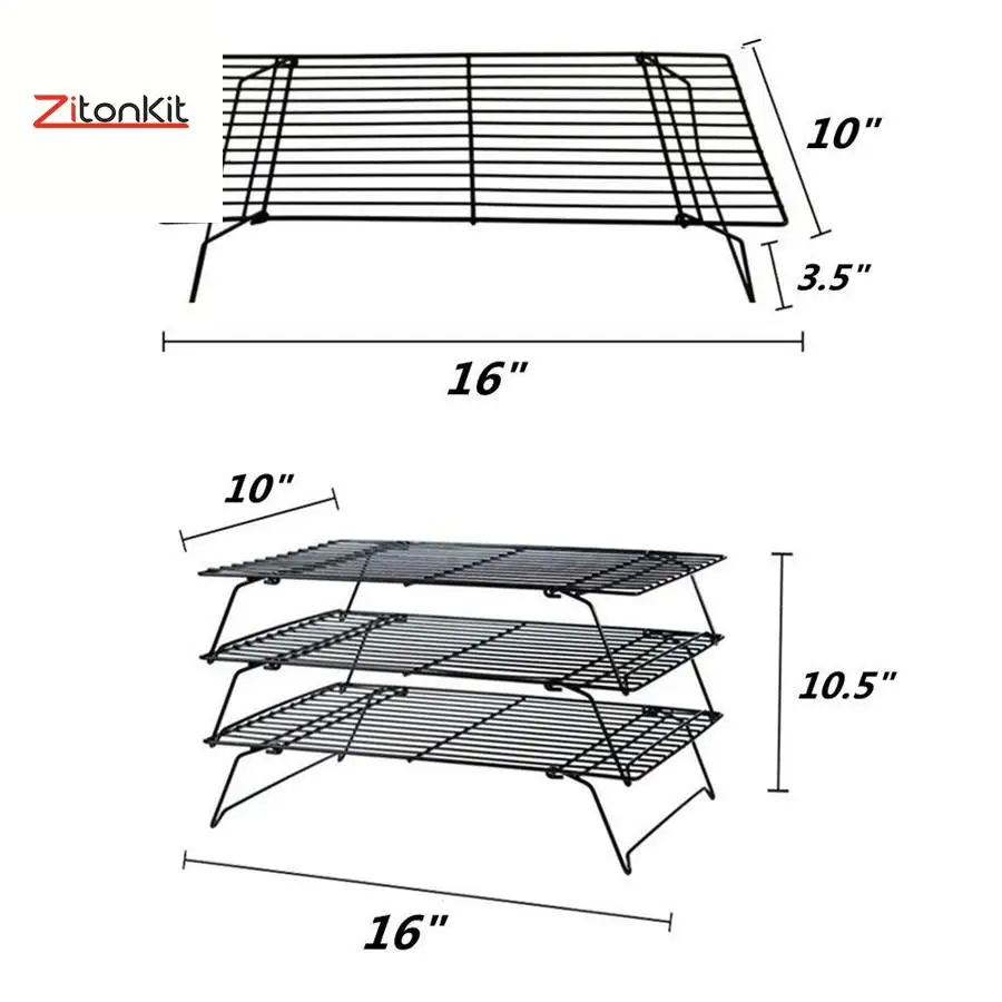 13 шт., 3 уровня, охлаждающая стойка для выпечки, инструменты для выпечки, решетка, противень для выпечки, слой печенья, печенья, торта, Кондитерские подставки, кухонные кулеры для приготовления пищи, посуда для выпечки