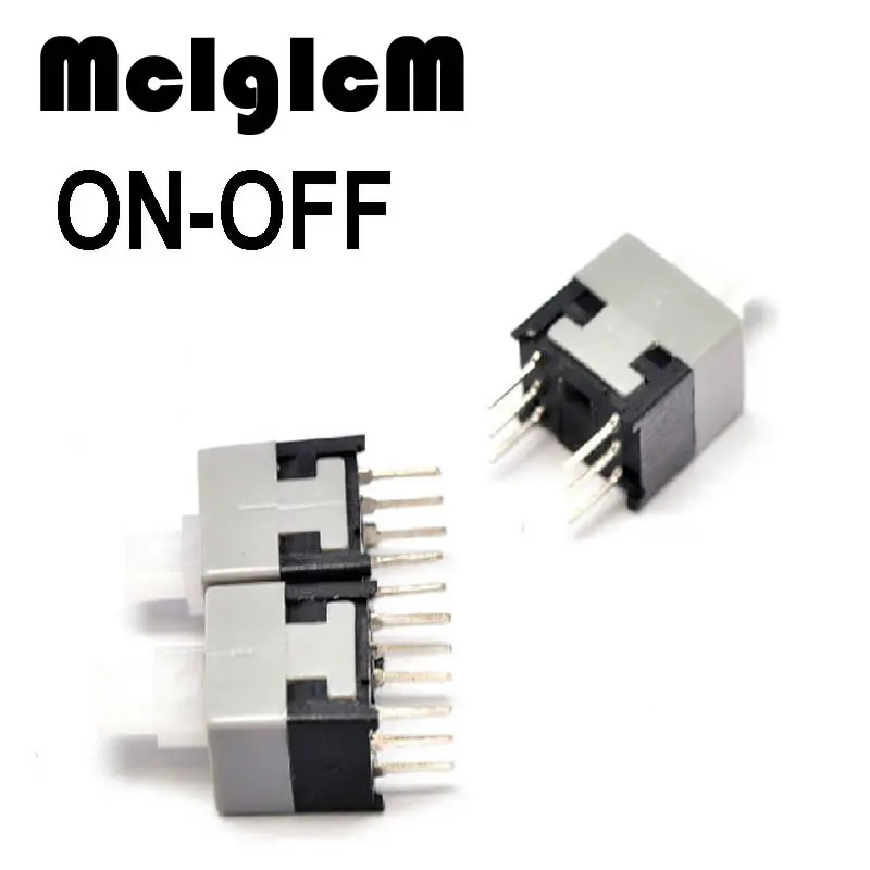 

H014-06 10pcs 8.5x8.5mm Self-locking Type Square Button Tactile Push Button Switch DIP Through-Hole 6pin
