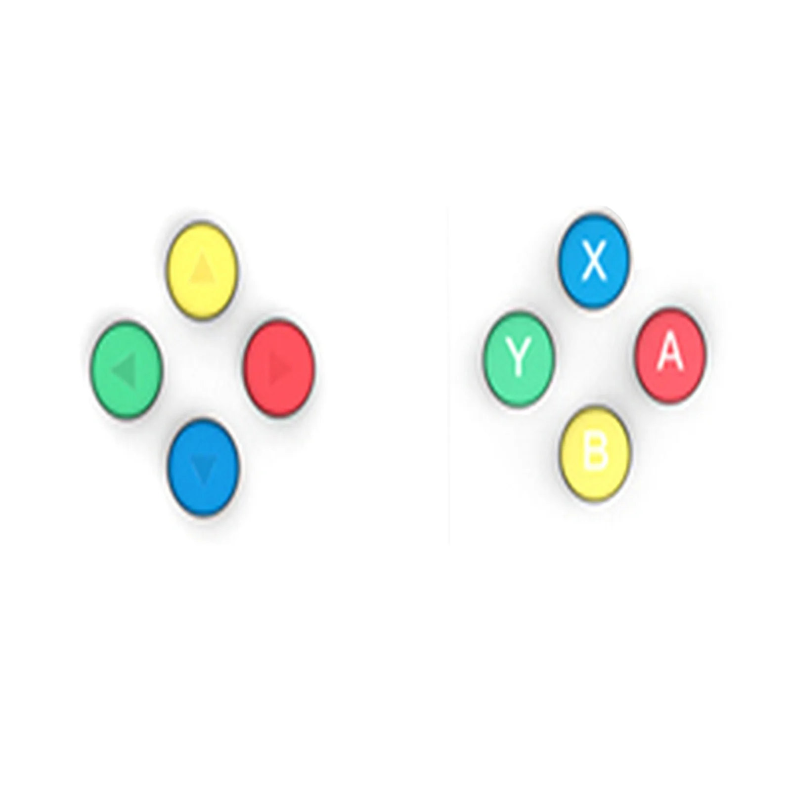 

Nintend Switch Joy-Con Controller Handle Replacement Shell for 4 Color Keys Left and Right Pairs ABXY Directions Keys Buttons