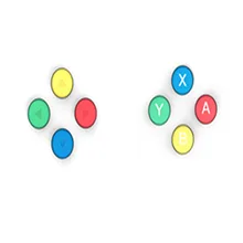 Nintendo מתג שמחה קון בקר ידית החלפת מעטפת עבור 4 צבע מפתחות שמאל וימין זוגות ABXY כיוונים מפתחות כפתורים