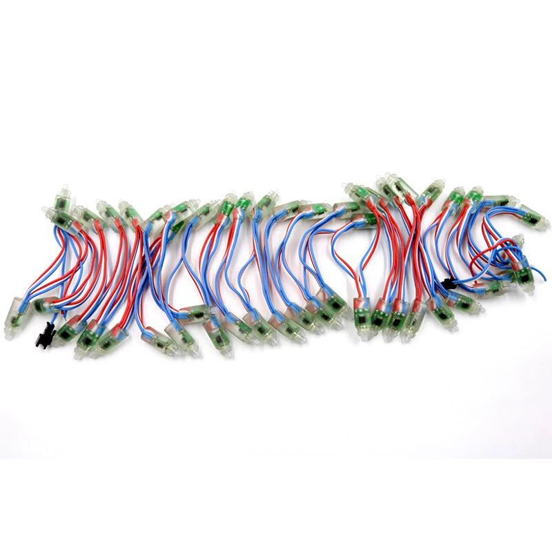 50 шт./строка 9 мм UCS1903 цифровой светодиодный пиксельный модульный свет, 1903 IC Адресуемых Led; вход DC5V; цифровой полный цвет; водонепроницаемый IP68