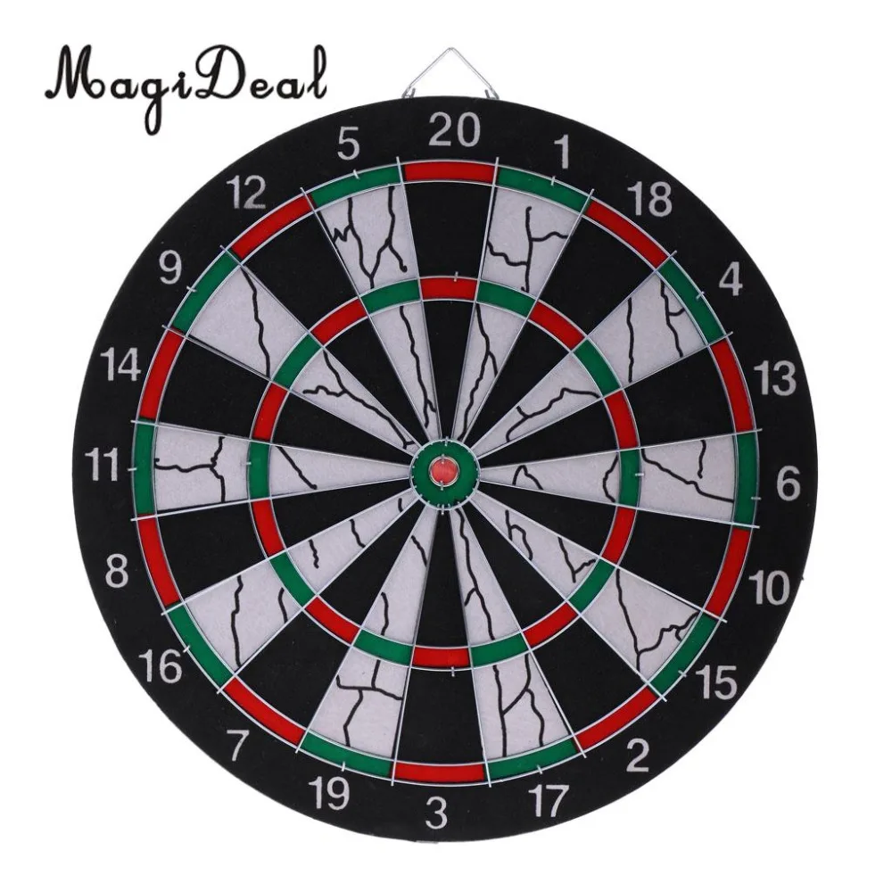 MagiDeal-Professional-15-Flocking-Dartboard-Double-sided-Dart-Board-with-6-Brass-Darts-Set-Fitness-Equipment