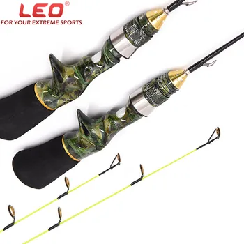 

LEO carbon fiber Short Retractable Fishing Rod Glass Reinforced Plastics/ FRP Portable Flexible Elastic Ocean Ice Fishing Rods