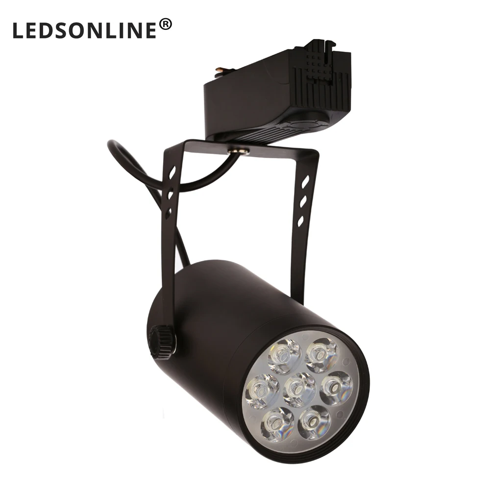 

1pcs 7W led track light AC110V 220V aluminum white and black shell rail ceiling lighting spotlight