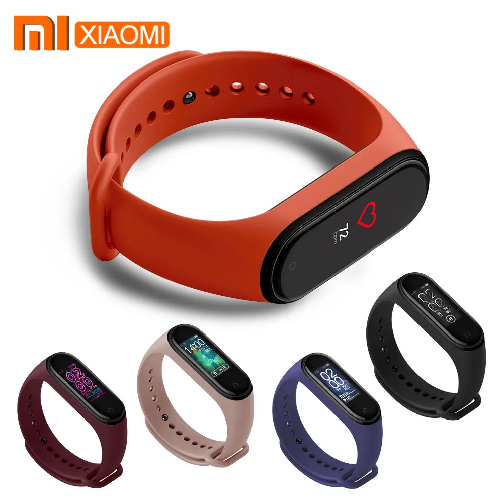 Оригинальный силиконовый браслет Xiaomi Mi Band 4 на ремешке, браслет Xiaomi Mi Band 3 4 band 3 Mi Band 3, розовый ремешок на запястье Xiomi Mi Band|Смарт-аксессуары| | АлиЭкспресс