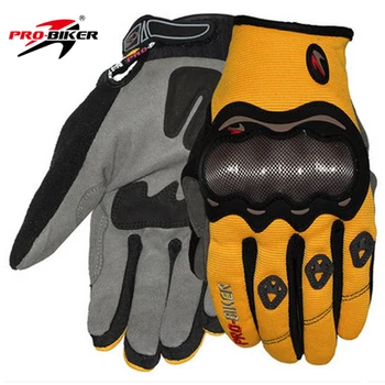 

PRO-BIKER Motorcycle Carbon fiber Gloves Breathable off-road racing Glove Moto Guantes Luvas MTB ATV protective gear Gloves