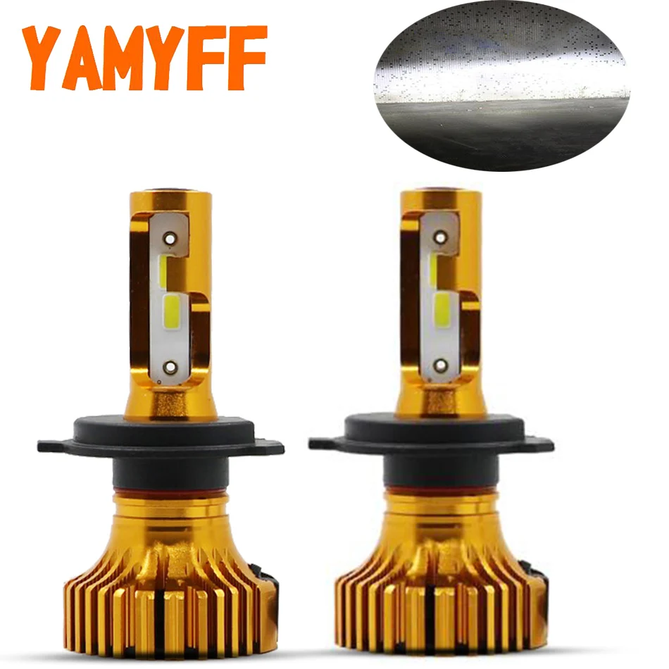Yamyff H4 светодиодный H7 H1 H11 для автомобильных фар HB3 9005 9006 HB4 H3 9000LM авто фары 12 V