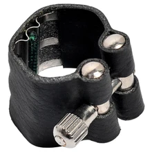 Кожа Марка сопла замок Лигатура с выпрямителем для альт тенор Стандартный саксофон