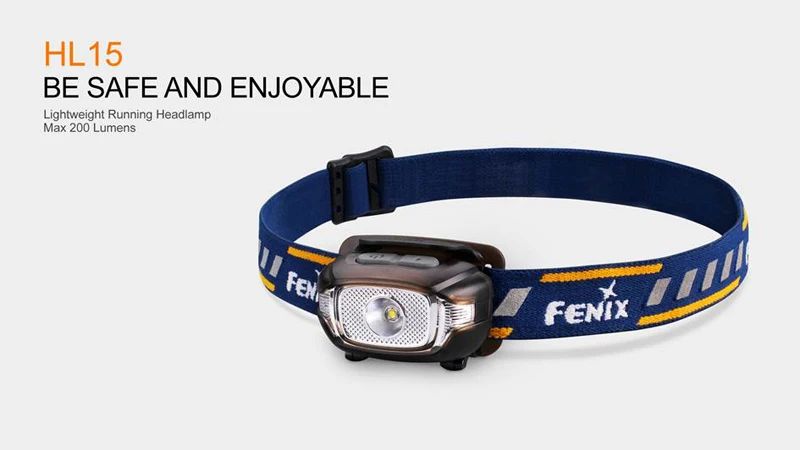 Легкий светодиодный налобный фонарь Fenix HL15 Cree XP-G2 R5 200 люмен с 2 бесплатными батареями AAA