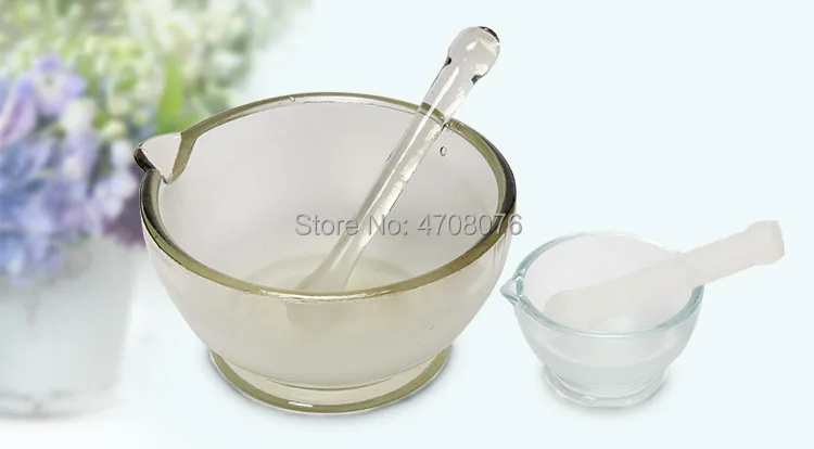 Стеклянный сосуд с pestle шлифовальная чаша набор контузия раствор лабораторная мельница контейнер заземления трав раствор 60-75-90-120-150мм 1 шт./упак