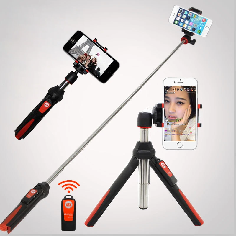 

4 in 1 Wireless Bluetooth Remote Extendable Selfie Stick Monopod Mini Tripod Phone Stand Holder Mount for iPhone 8 Android Gopro