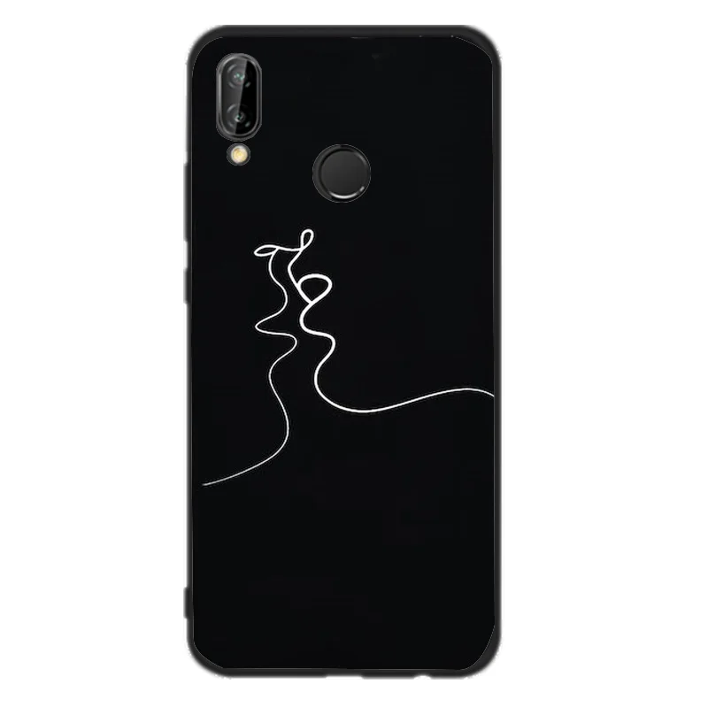 Матовый Силиконовый чехол для huawei P20 Lite, чехлы для mate 10 Lite P10 P8 P9 Lite Mini P Smart Cartoon Milky Way, полное заднее покрытие