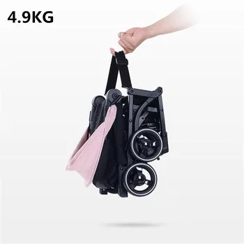 

Luxury pocket 4.9kg Baby Stroller light folding umbrella portable on the airplane bebek arabasi kinderwagen