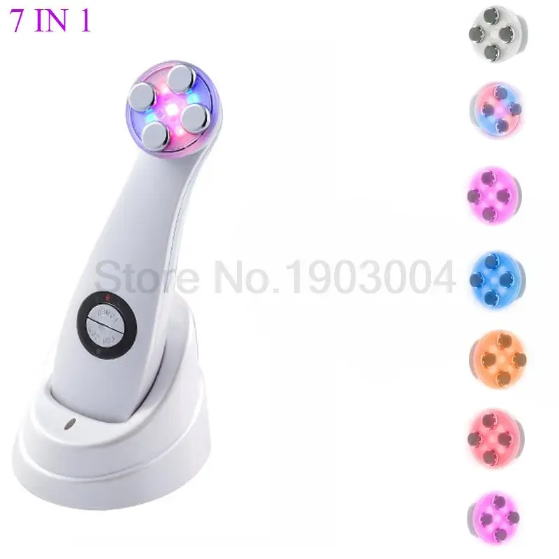 

7 LED ipl lamp Ultrasonic cleaner for the face EMS ultrasonic face Care Skin Deep Pore cleansing beauty instrument