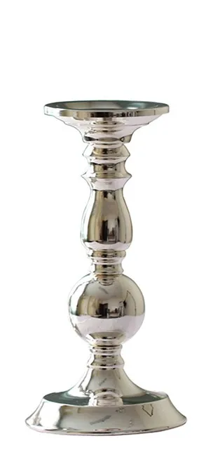 11 inches tall Настольные вазы Серебряная настольная напольная ваза металлическая декоративная ваза для цветов украшение домашнего декора обеденный стол Декор ваза - Цвет: 11 inches tall