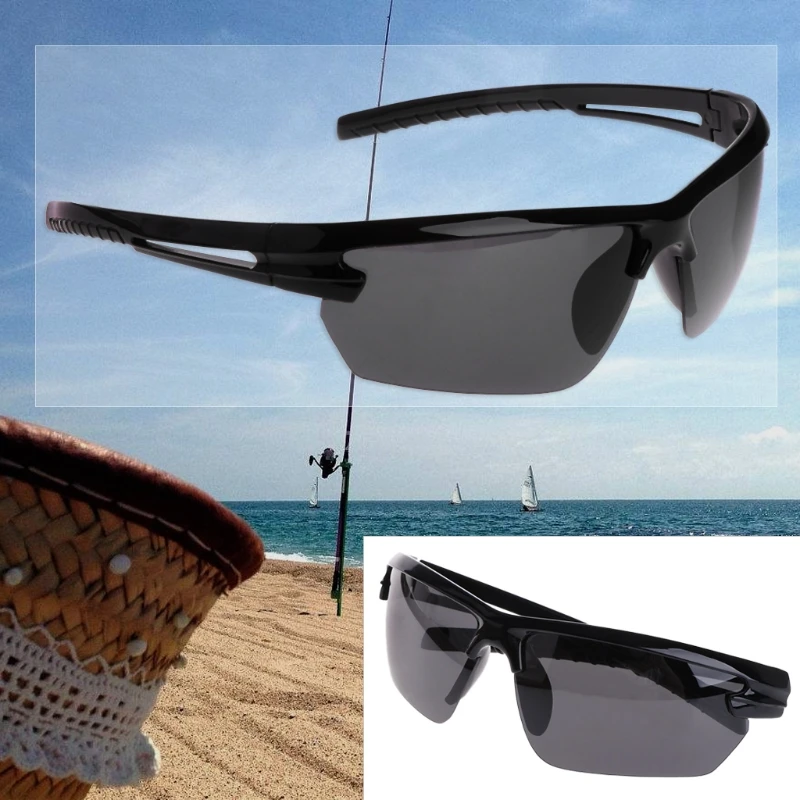 Очки для рыбалки, велоспорта, поляризационные уличные солнцезащитные очки, полуоправа, солнцезащитные очки, спортивные, UV400, и Прямая поставка
