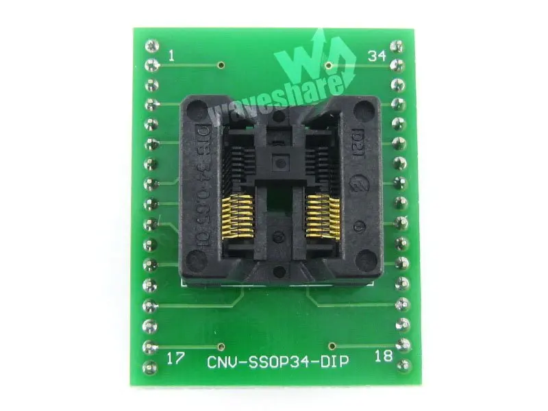 Тестовый IC-адаптер Waveshare SSOP16 к DIP16 TSSOP16 Enplas разъем для посылка упаковка с шагом 0 65