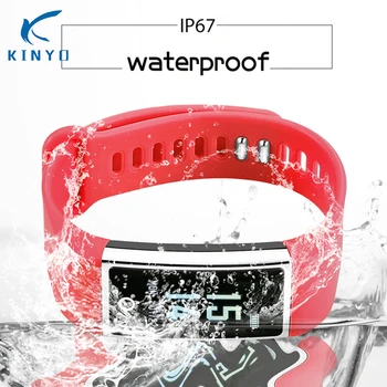 

Waterproof IP67 0.96 Smart Bracelet Wristband for men USB Charge Sports Sleep Monitor Message Reminder Heart Rate pk mi band3