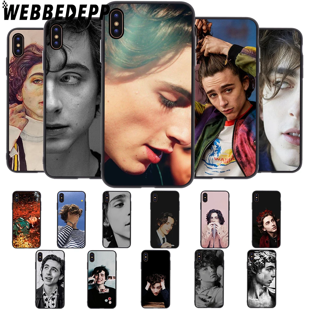 

WEBBEDEPP Timothee Chalamet Soft Case for iPhone 5 5S 6 6S 7 8 Plus X XS 11 Pro MAX XR Cover