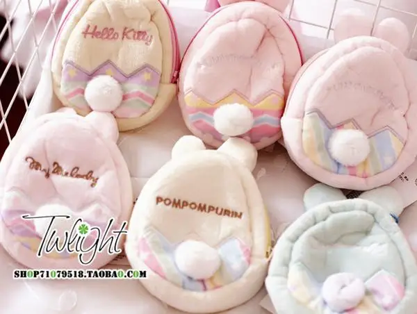 Sanrio, Hello Kitty My Melody Cinnamoroll собачка маленькая двойная звезда плюшевый Кошелек для монет милый кошелек унисекс Kawaii сумка для ключей для девочек Подарки